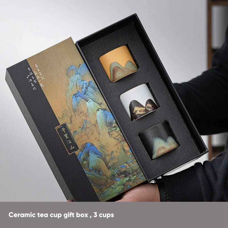 Japanese Pottery - Gift Box,Japanese Ceramic Tea Cup, Porcelain