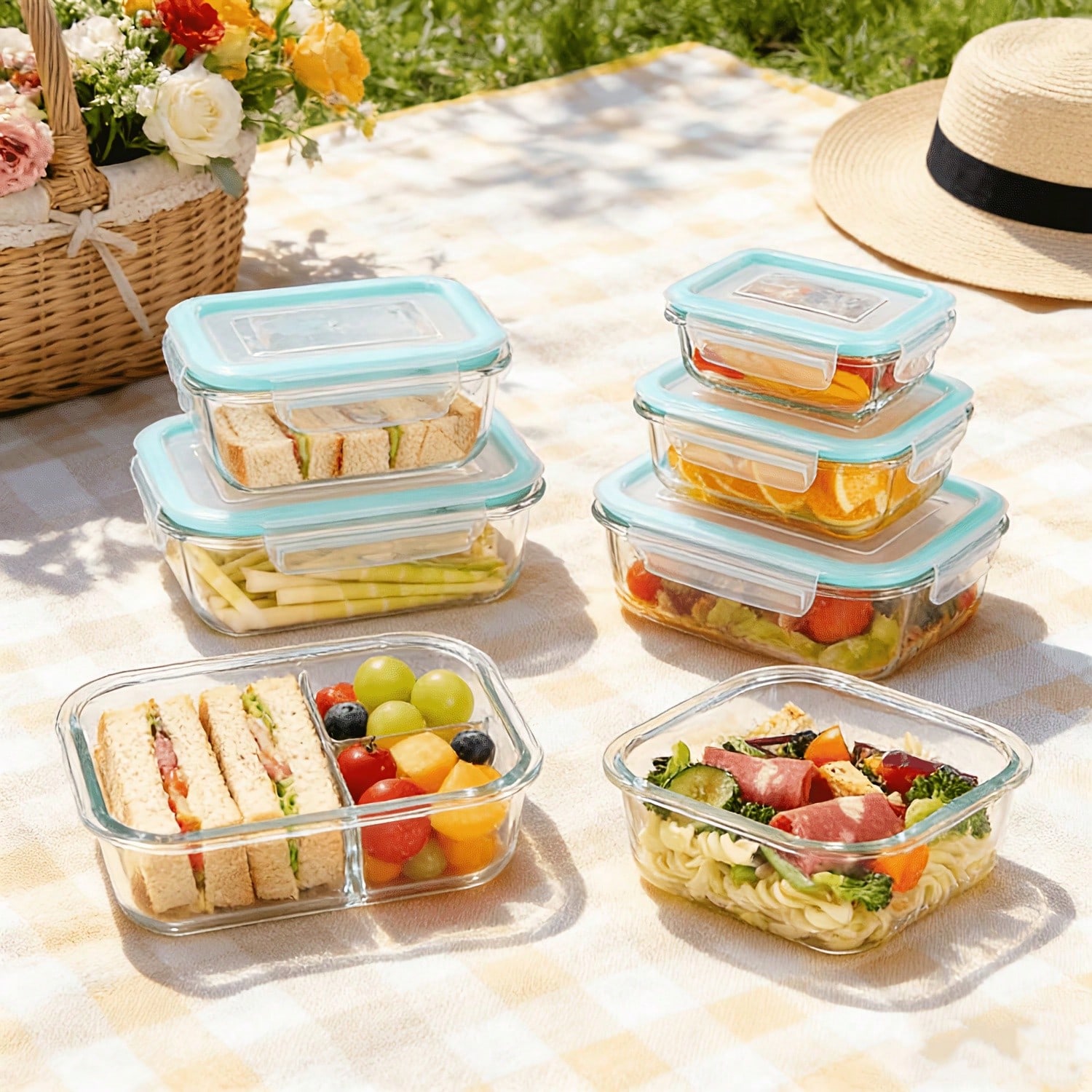 20pcs Sealed Glass Food Storag - Bento Box 评论和价格