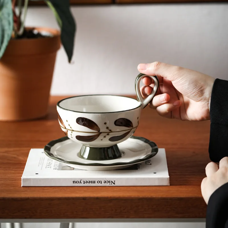Coffee Cups Flower Tea Mug Han - Japanese Tea 评论和价格
