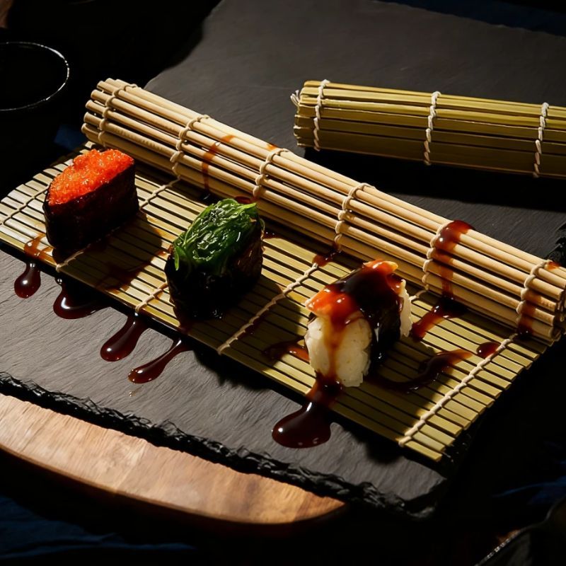 Natural Bamboo Sushi Mat Squar - Sushi Making Kit 评论和价格