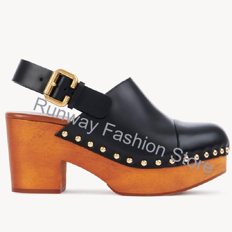 Chunky Wooden Wedge Mules Clog - Geta Wooden Sandal 评论和价格